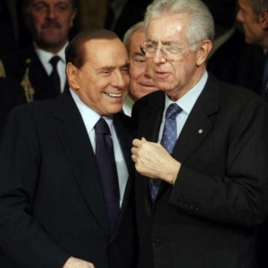 Silvio Berlusconi e Mario Monti
