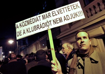 Protesta in Ungheria
