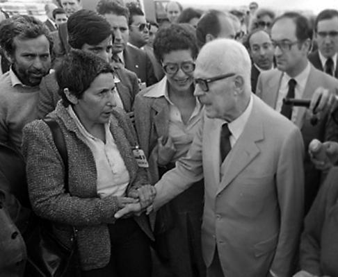 Miriam Mafai con Sandro Pertini