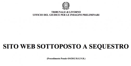 sequestro sito web