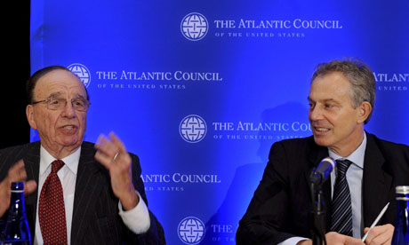 Rupert Murdoch e Tony Blair