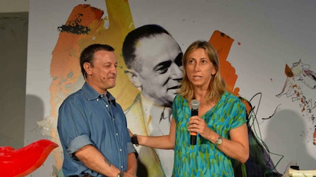 Antonello Piroso e Simona Agnes