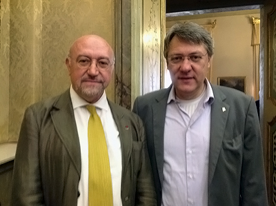 Giovanni Rossi e Maurizio Landini